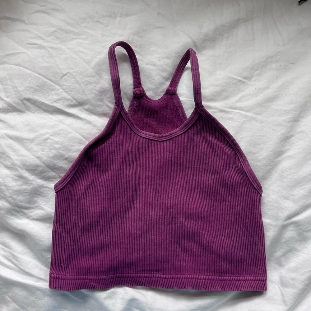 Free People cropped run tank